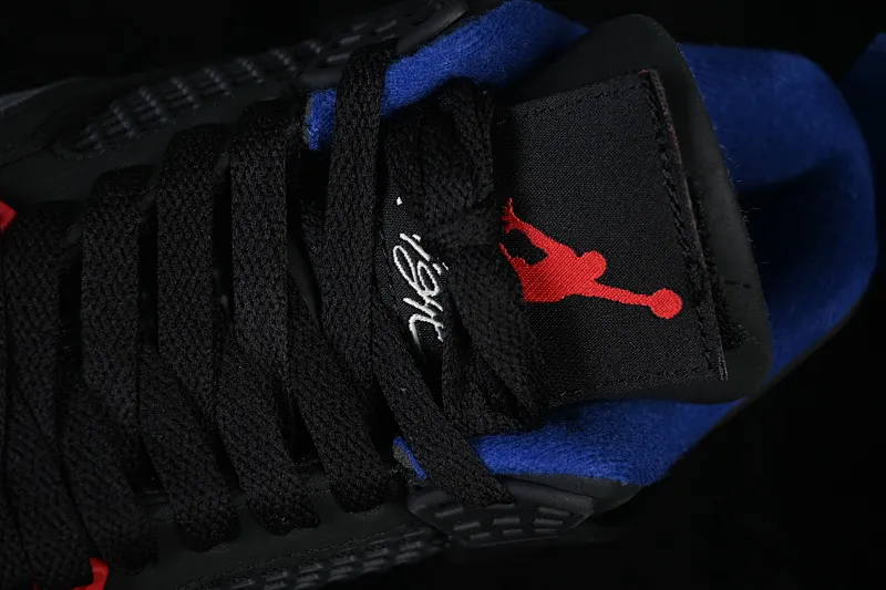 All categories Air Jordan Jordan series basketball shoes Air Jordan 4 X version Air Jordan 4 Retro "Lase" AJ4 Joe 4 black gray blue color FV5029-003
